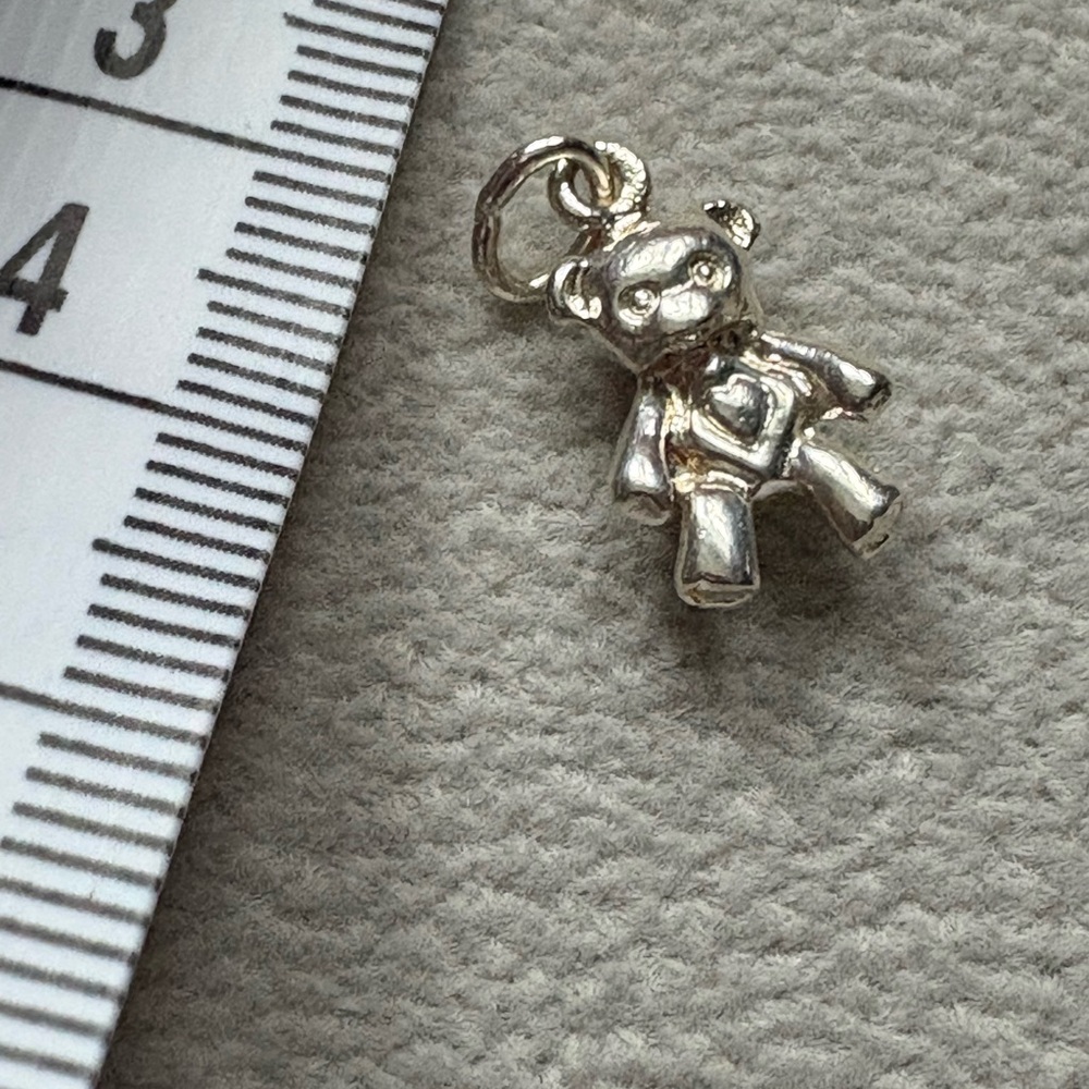 Sterling Silver Teddy Bear Charm